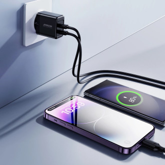 Joyroom JR-TCN01 2xUSB-A 12W 2,4A síťová nabíječka - černá
