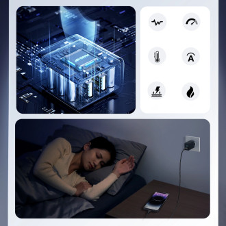 Joyroom JR-TCN01 2xUSB-A 12W 2,4A síťová nabíječka - černá