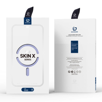 Pouzdro Dux Ducis Skin X Pro pro Samsung S24 Ultra s magnetickým kroužkem a klopou - fialové