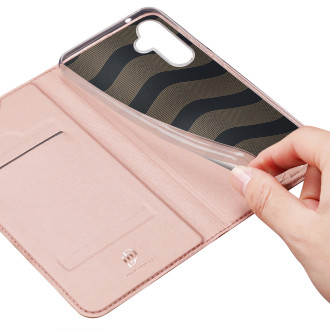 Pouzdro Dux Ducis Skin Pro pro Samsung S24 s klopou - růžové