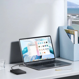 USB C / micro USB-B 3.0 kabel Ugreen US565 5Gb/s 3A 0,5m - šedý