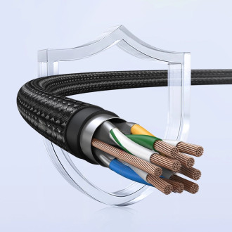 USB C / micro USB-B 3.0 kabel Ugreen US565 5Gb/s 3A 0,5m - šedý