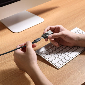 Baseus High Definition Series USB-C (samec) / USB-C (samice) 10Gb/s kabel 1m - černý