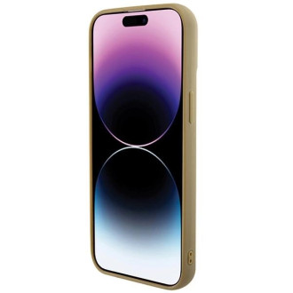 Pouzdro Guess Disco Metal Script pro iPhone 15 - zlaté