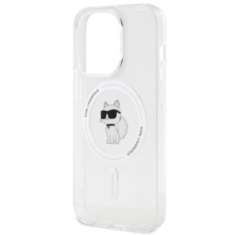 Karl Lagerfeld IML Choupette MagSafe pouzdro pro iPhone 15 Pro - průhledné