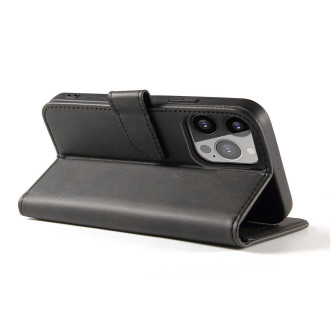 Magnet Case pro Samsung S24 Ultra s klopou a peněženkou - černá