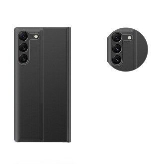 Nové pouzdro Sleep View Case pro Samsung S24 s klopou - černé