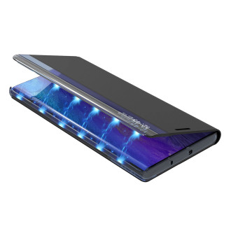 Nové pouzdro Sleep View Case pro Samsung S24 Ultra s klopou - černé