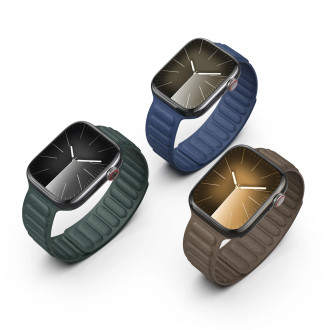 Dux Ducis Strap BL magnetický řemínek pro Apple Watch 42 / 44 / 45 / 49 mm – tmavě šedá