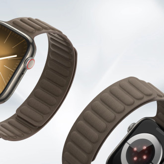 Dux Ducis Strap BL magnetický řemínek pro Apple Watch 42 / 44 / 45 / 49 mm – tmavě šedá