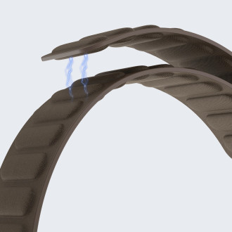 Dux Ducis Strap BL magnetický řemínek pro Apple Watch 42 / 44 / 45 / 49 mm – tmavě šedá