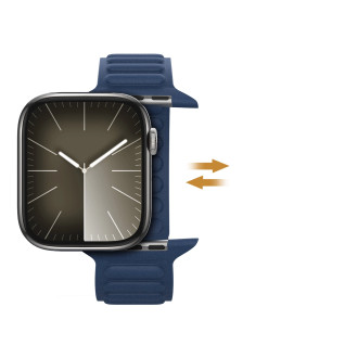 Dux Ducis Strap BL magnetický řemínek pro Apple Watch 42 / 44 / 45 / 49 mm – modrý