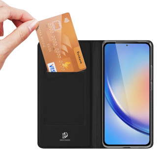 Pouzdro Dux Ducis Skin Pro pro Samsung A35 5G s klopou - černé