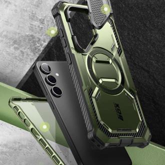 Pouzdro IBLSN Armorbox Mag Supcase s MagSafe pro Samsung Galaxy S24 - zelené
