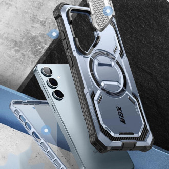 Pouzdro IBLSN Armorbox Mag Supcase s MagSafe pro Samsung Galaxy S24 - modré