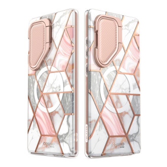 Pouzdro Cosmo Mag Supcase s MagSafe pro Samsung Galaxy S24 Ultra - růžový mramor