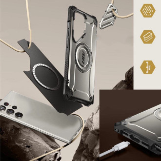 Pouzdro Supcase UB XT Mag s MagSafe pro Samsung Galaxy S24 Ultra - šedé