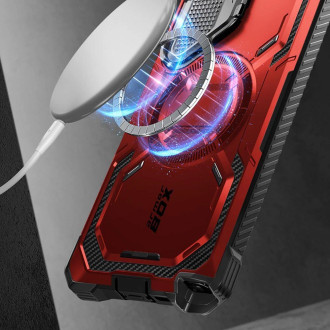 Pouzdro IBLSN Armorbox Mag Supcase s MagSafe pro Samsung Galaxy S24 Ultra - červené
