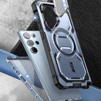 Pouzdro IBLSN Armorbox Mag Supcase s MagSafe pro Samsung Galaxy S24 Ultra - modré