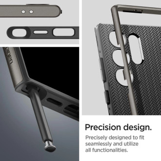Pouzdro Spigen Neo Hybrid pro Samsung Galaxy S24 Ultra - kovově šedé