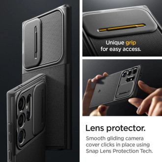 Pouzdro Spigen Optik Armor pro Samsung Galaxy S24 Ultra - černé