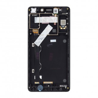 Lenovo A7000 LCD Display + Dotyková Deska + Přední Kryt Black
