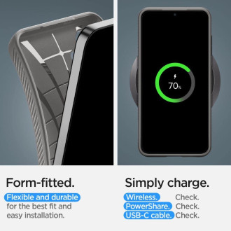 Pouzdro Spigen Liquid Air pro Samsung Galaxy S24 - šedé