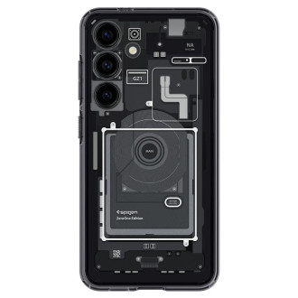 Pouzdro Spigen Ultra Hybrid pro Samsung Galaxy S24 – tmavě šedé (vzor Zero One)