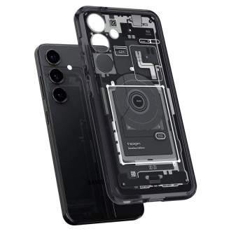 Pouzdro Spigen Ultra Hybrid pro Samsung Galaxy S24 – tmavě šedé (vzor Zero One)