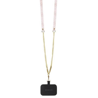 Guess GUHCP15MP4TDSCPP iPhone 15 Plus 6,7&quot; růžové/růžové pevné pouzdro Crossbody 4G kovové logo