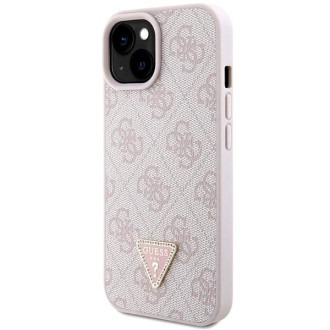 Guess GUHCP15MP4TDSCPP iPhone 15 Plus 6,7&quot; růžové/růžové pevné pouzdro Crossbody 4G kovové logo