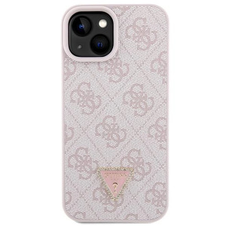 Guess GUHCP15MP4TDSCPP iPhone 15 Plus 6,7&quot; růžové/růžové pevné pouzdro Crossbody 4G kovové logo
