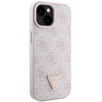 Guess GUHCP15MP4TDSCPP iPhone 15 Plus 6,7&quot; růžové/růžové pevné pouzdro Crossbody 4G kovové logo