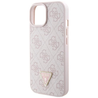 Guess GUHCP15MP4TDSCPP iPhone 15 Plus 6,7&quot; růžové/růžové pevné pouzdro Crossbody 4G kovové logo