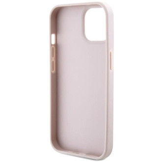 Guess GUHCP15MP4TDSCPP iPhone 15 Plus 6,7&quot; růžové/růžové pevné pouzdro Crossbody 4G kovové logo