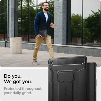 Pouzdro Spigen Rugged Armor Pro pro Samsung Galaxy Tab S9 FE 10,9&#39;&#39; X510 / X516B - černé