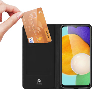 Dux Ducis Skin Pro Case pro Samsung Galaxy A14 4G / 5G kryt s Flip Card Wallet Stand Black