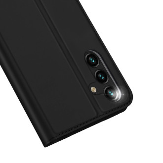 Dux Ducis Skin Pro Case pro Samsung Galaxy A14 4G / 5G kryt s Flip Card Wallet Stand Black