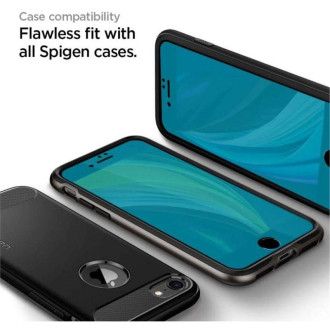 Tvrzené sklo Spigen ALM GLASS FC IPHONE 7 / 8 / SE 2020 / 2022 ČERNÉ