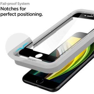 Tvrzené sklo Spigen ALM GLASS FC IPHONE 7 / 8 / SE 2020 / 2022 ČERNÉ