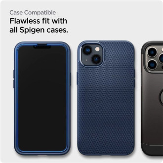 Tvrzené sklo Spigen ALM GLASS FC IPHONE 13 / 13 PRO / 14 ČERNÉ