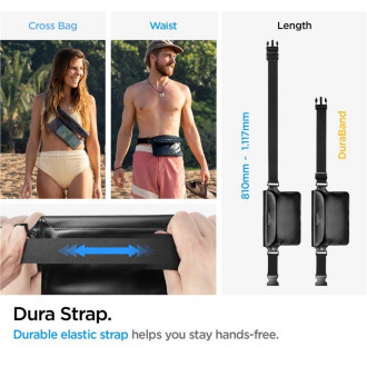 Spigen A620 UNIVERSAL WATERPROOF WAIST BAG BLACK