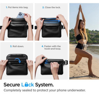 Spigen A620 UNIVERSAL WATERPROOF WAIST BAG BLACK