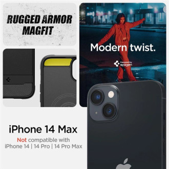 Spigen RUGGED ARMOR MAG MAGSAFE IPHONE 14 PLUS MATTE BLACK