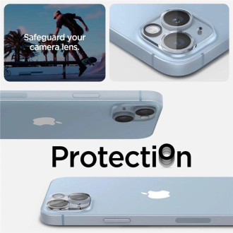 Spigen Optik.TR Camera Protector Tempered glass for the camera island iPhone 14/14 Plus 2 pcs clear