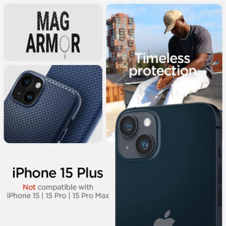 Spigen Mag Armor MagSafe, tmavě modrá - iPhone 15 Plus