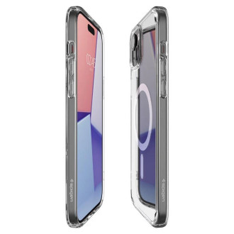 Spigen Crystal Hybrid MagSafe, bílý - iPhone 15