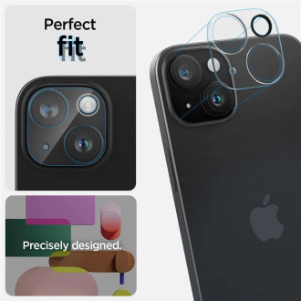Spigen Optik.tR Camera Protector pro iPhone 15 / 15 Plus - transparentní 2 ks.