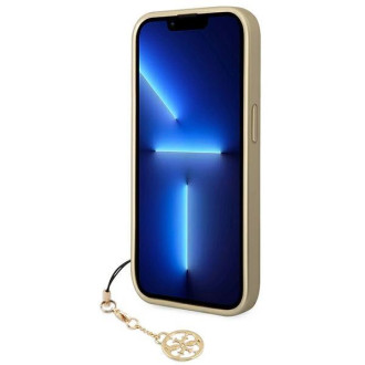 Guess GUHCP14LGF4GBR iPhone 14 Pro 6.1 &quot;brown / brown hardcase 4G Charms Collection