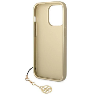 Guess GUHCP14LGF4GBR iPhone 14 Pro 6.1 &quot;brown / brown hardcase 4G Charms Collection